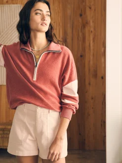 Beach Fleece Quarter Zip -*Faherty Brand Sale