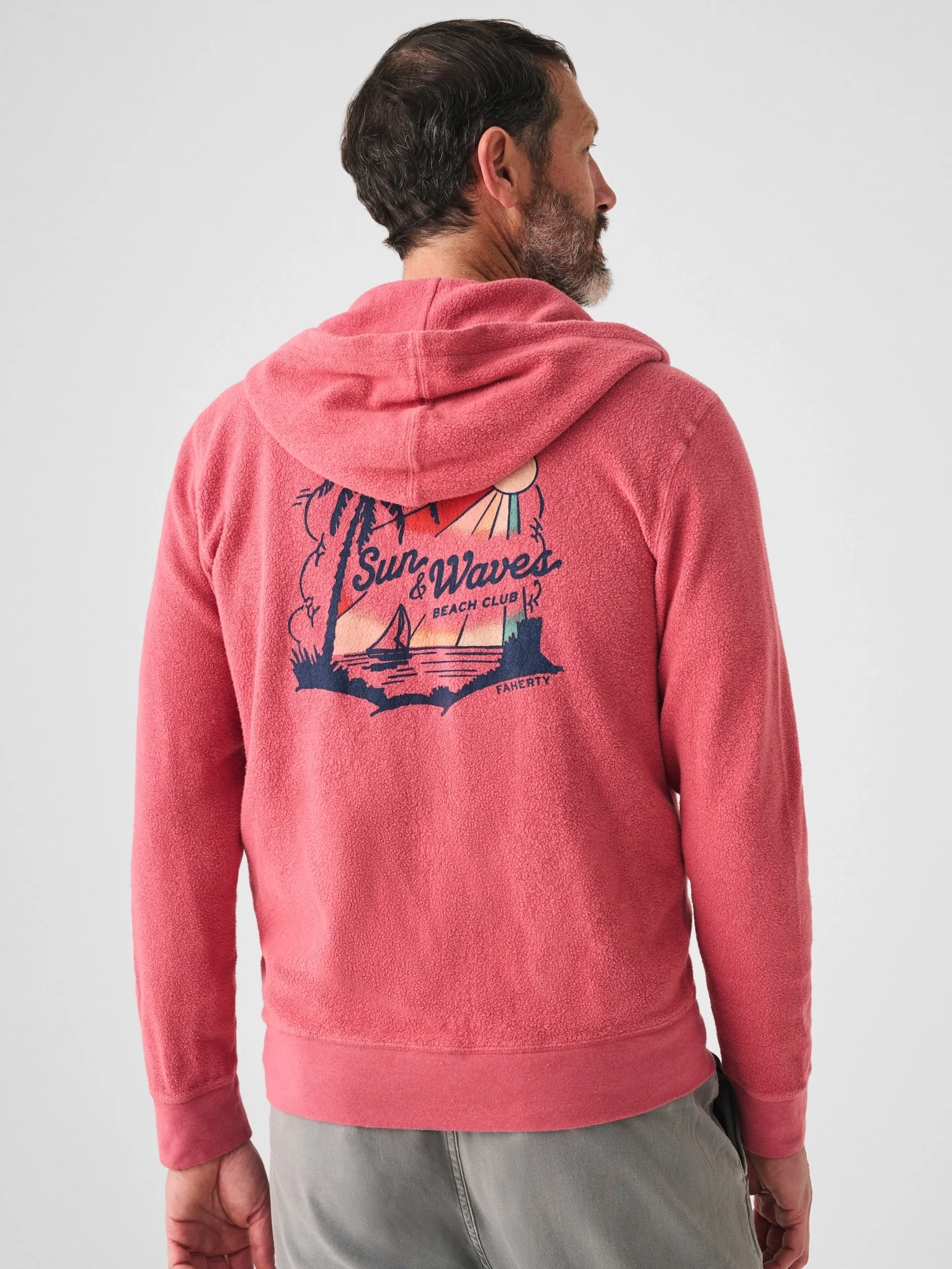Beach Fleece Zip Hoodie -*Faherty Brand Sale