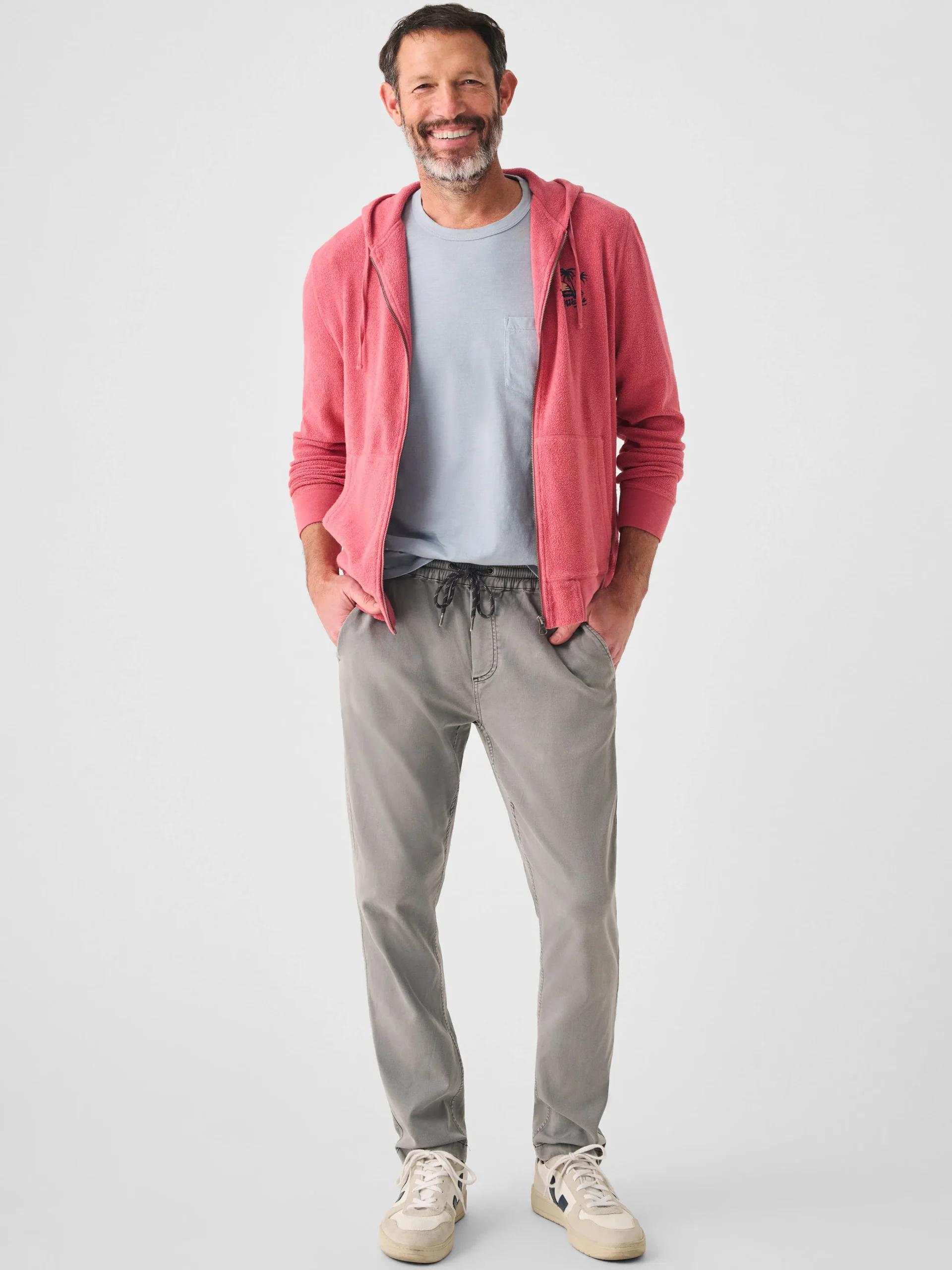 Beach Fleece Zip Hoodie -*Faherty Brand Sale