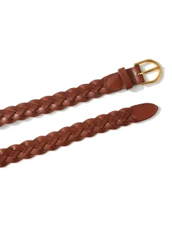 Braided Leather Belt -*Faherty Brand Online