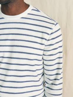 Cabana Towel Terry Crewneck -*Faherty Brand Sale