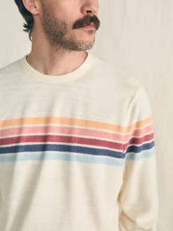 Cabana Towel Terry Crewneck -*Faherty Brand Clearance