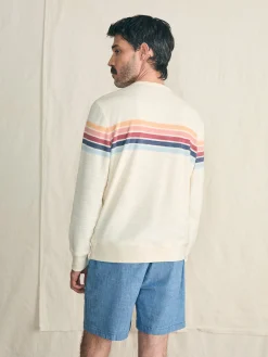 Cabana Towel Terry Crewneck -*Faherty Brand Clearance