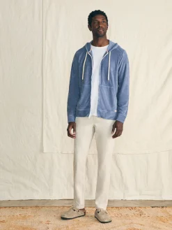 Cabana Towel Terry Zip Hoodie -*Faherty Brand Clearance
