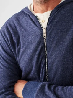 Cloud Cotton Reversible Zip Hoodie -*Faherty Brand Sale