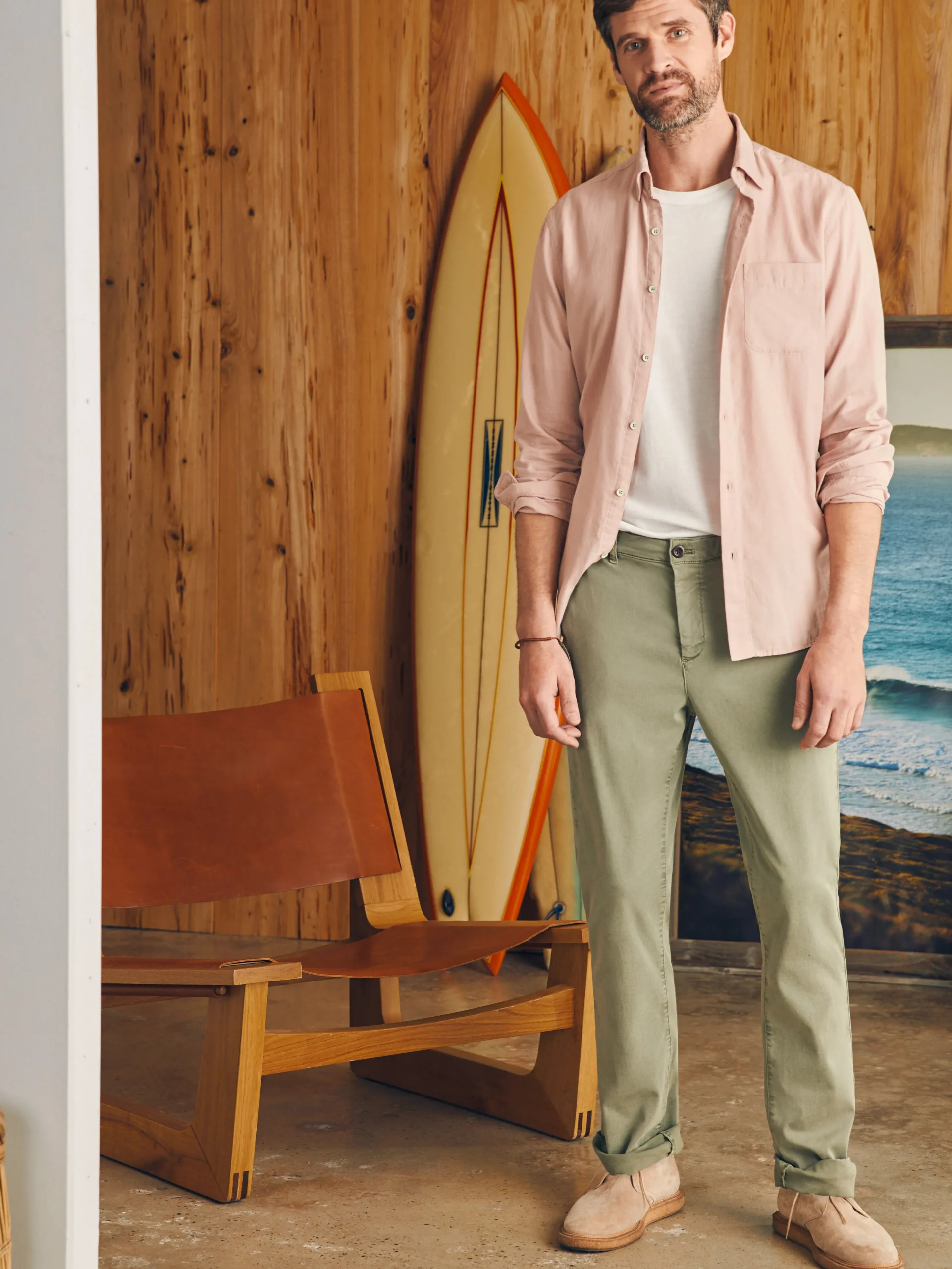 Coastline Stretch Chino (32" Inseam) -*Faherty Brand Discount