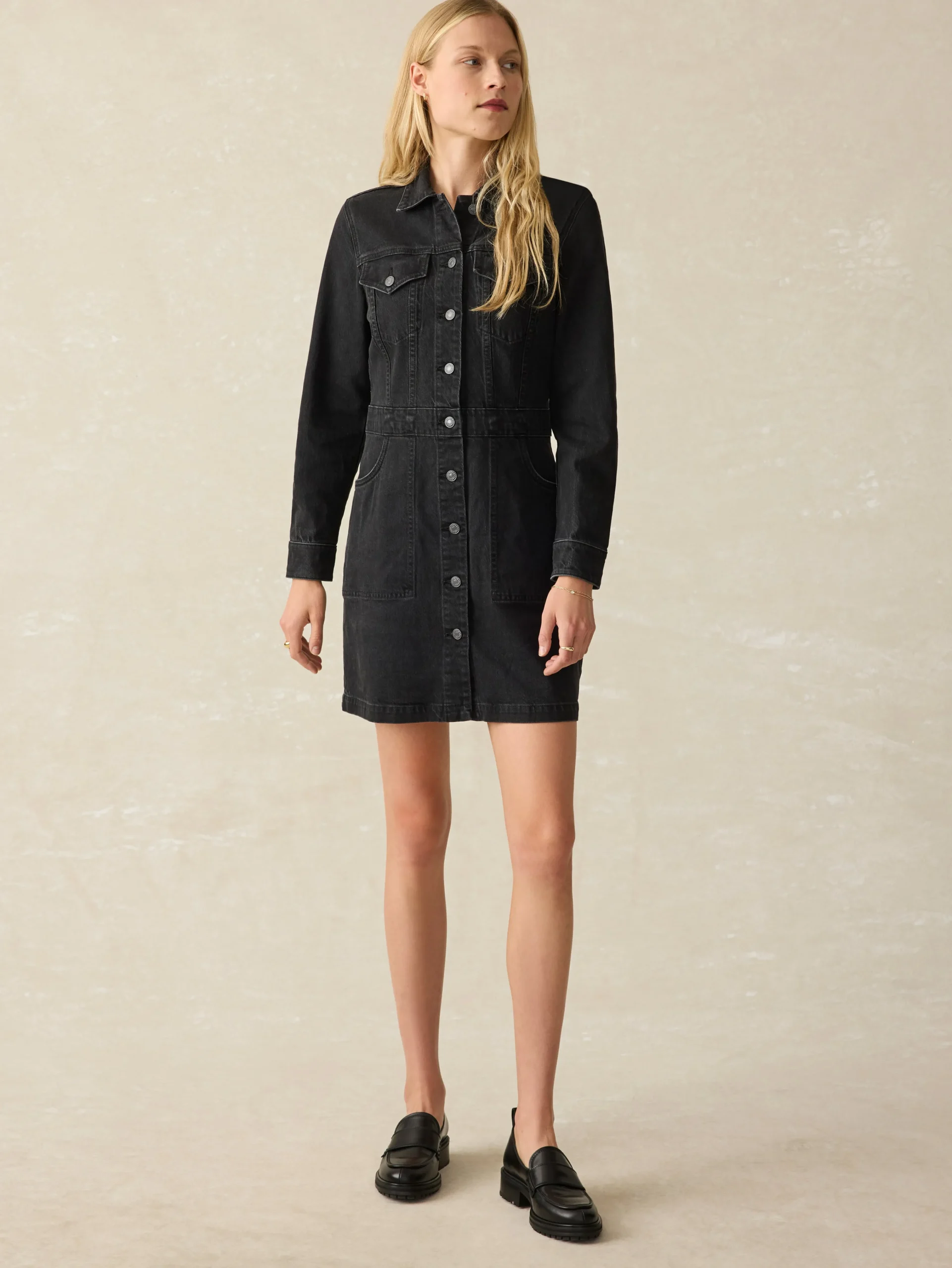 Denim Michelle Dress -*Faherty Brand Sale