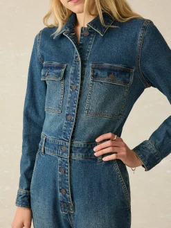 Denim Michelle Jumpsuit -*Faherty Brand Outlet