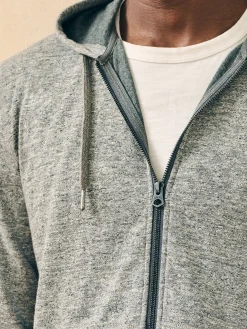 Double Knit Zip Hoodie -*Faherty Brand
