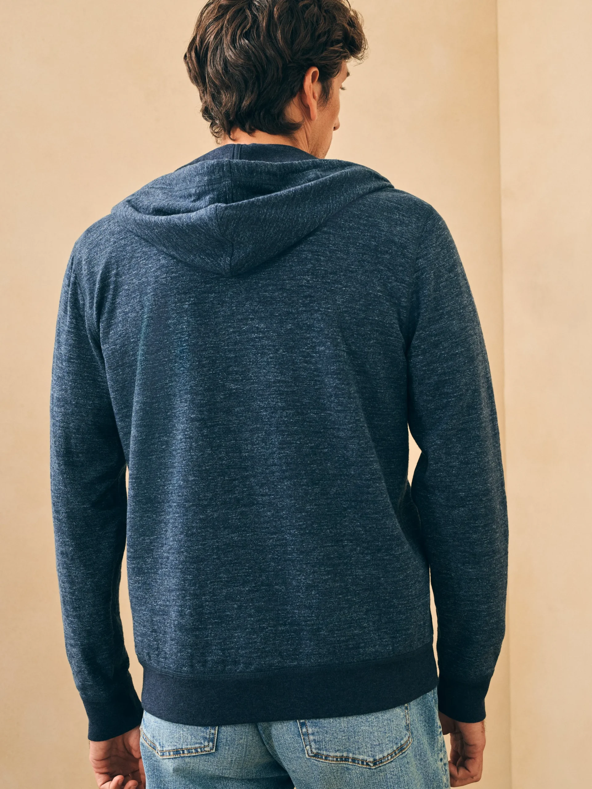 Double Knit Zip Hoodie -*Faherty Brand