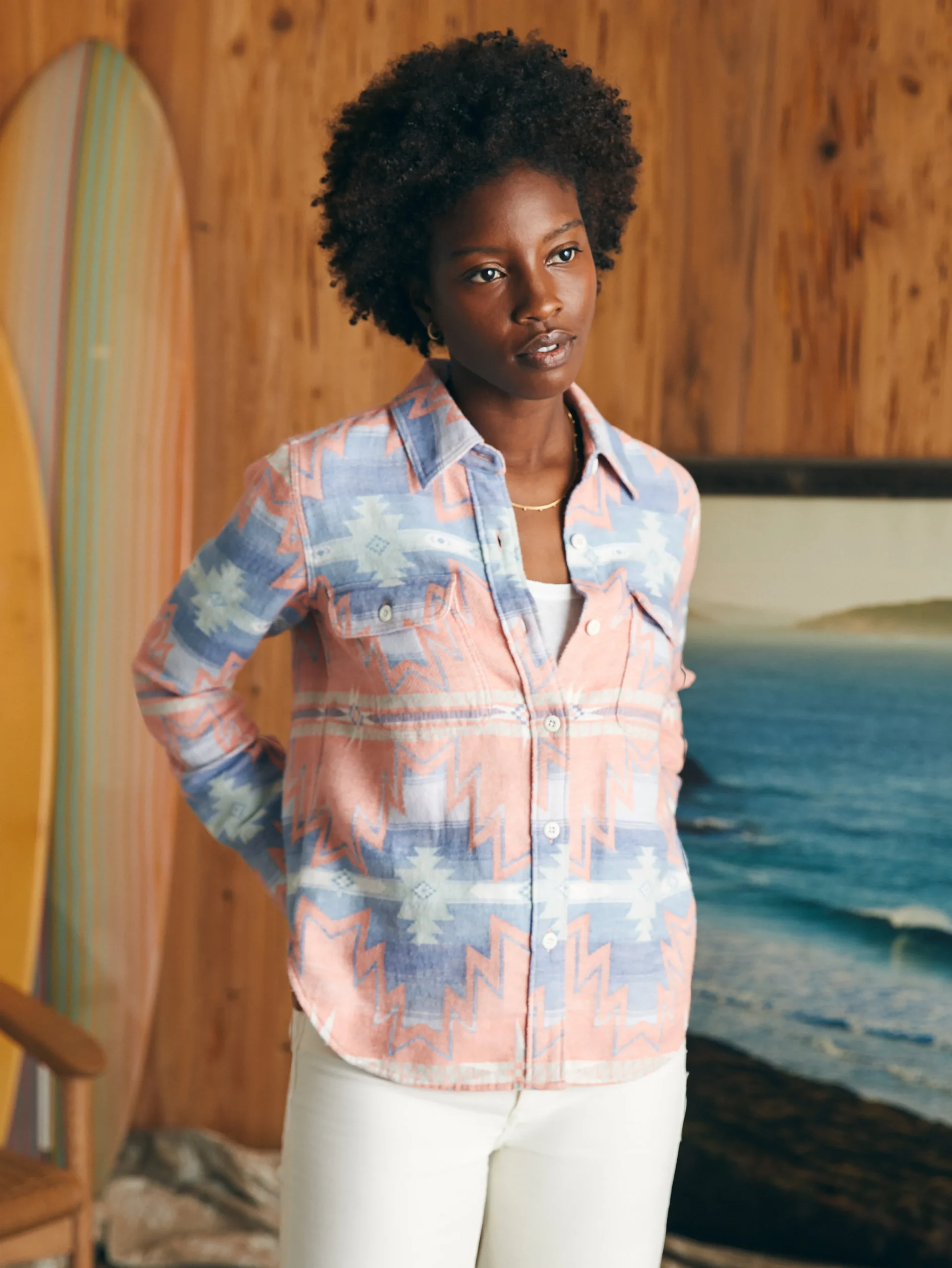 Doug Good Feather Daly Shirt -*Faherty Brand Hot