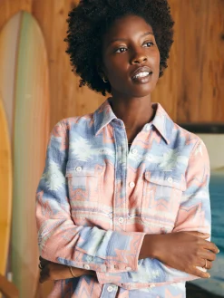 Doug Good Feather Daly Shirt -*Faherty Brand Hot