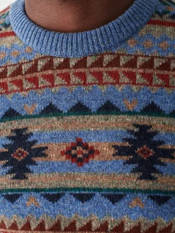 Doug Good Feather Fair Isle Sweater -*Faherty Brand Best