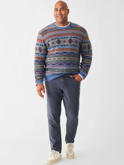 Doug Good Feather Fair Isle Sweater -*Faherty Brand Best