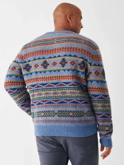 Doug Good Feather Fair Isle Sweater -*Faherty Brand Best