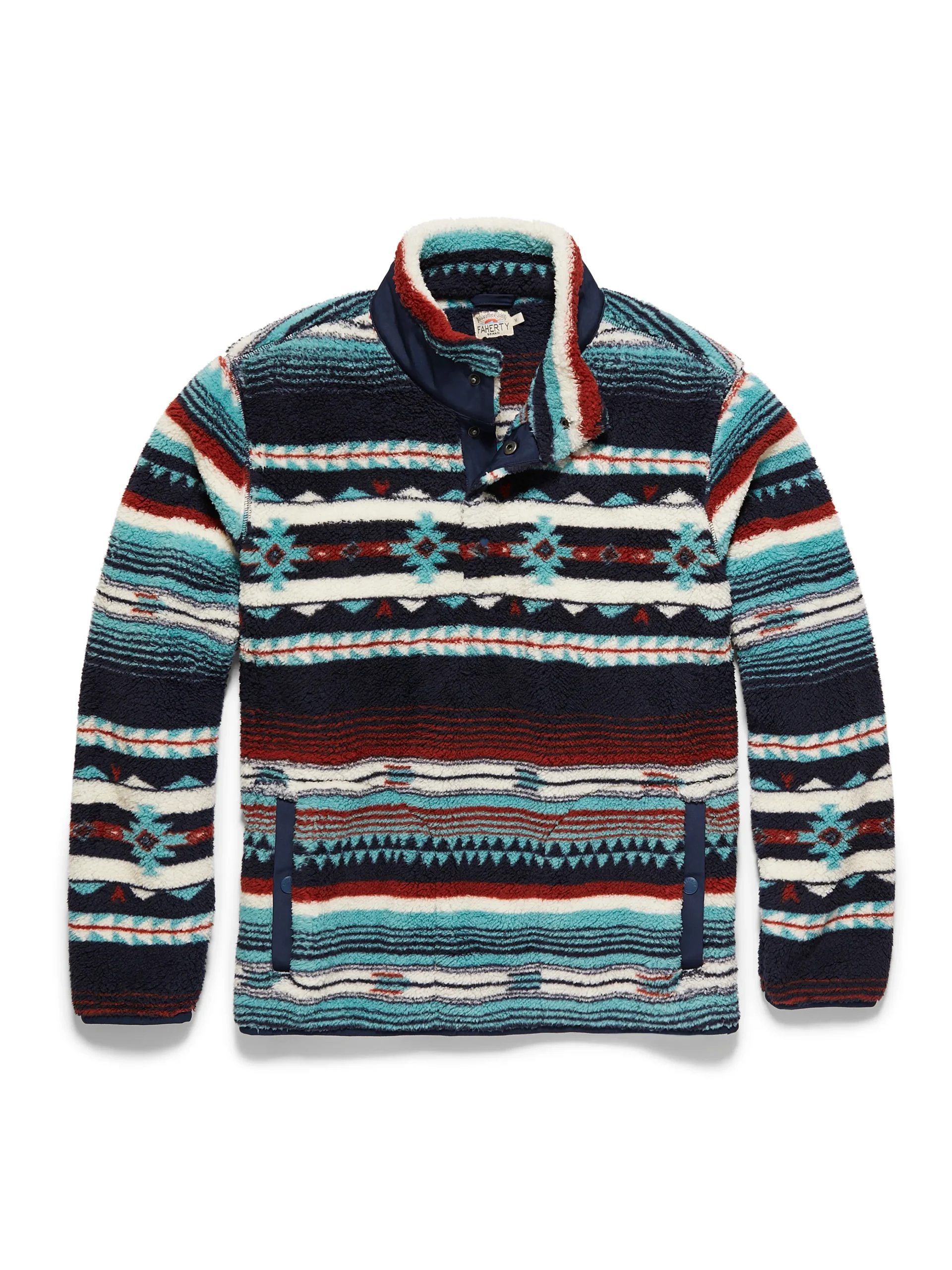 Doug Good Feather High Pile Fleece Popover -*Faherty Brand Outlet