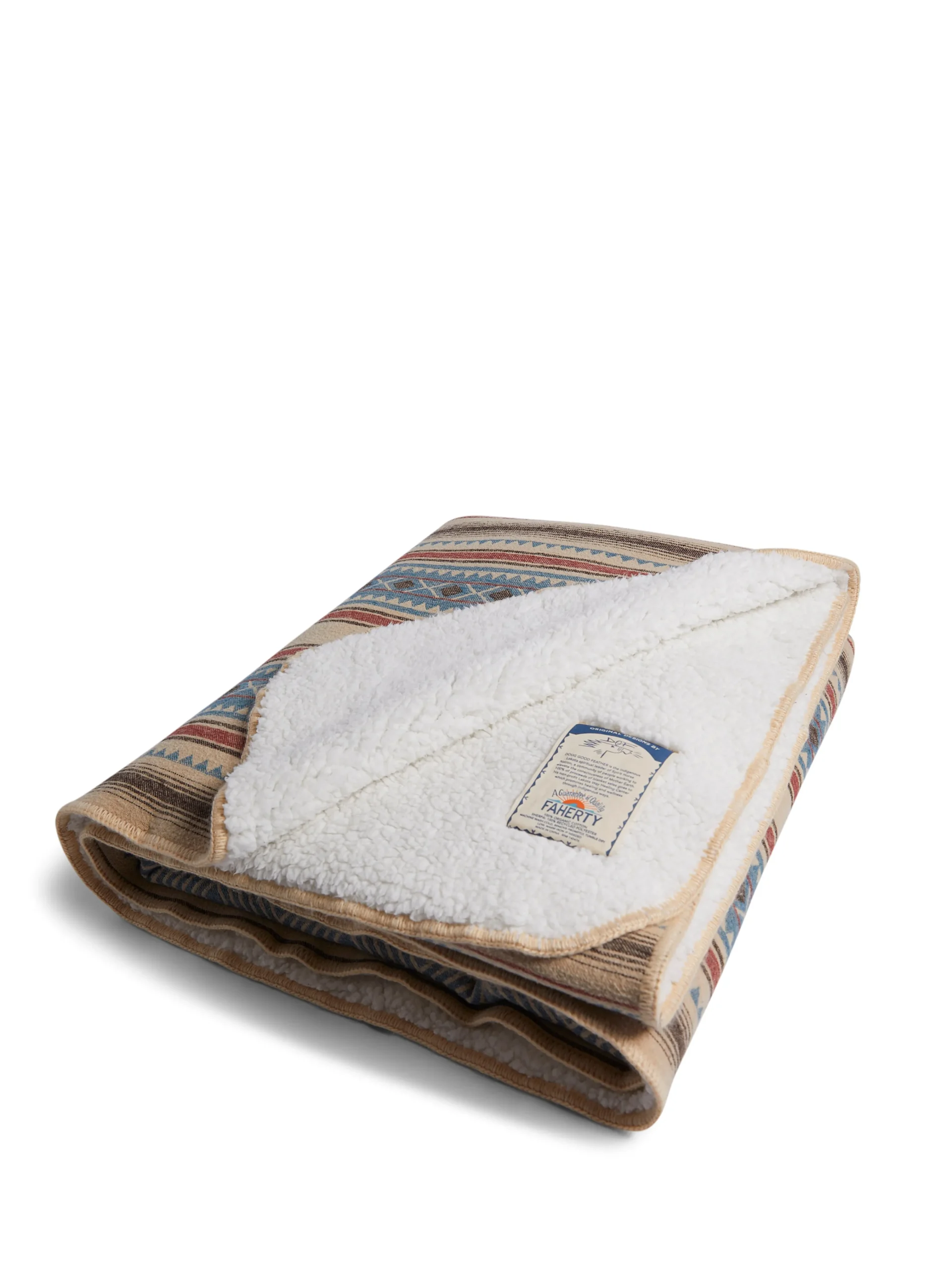 Doug Good Feather Recycled High Pile Fleece Blanket -*Faherty Brand Online