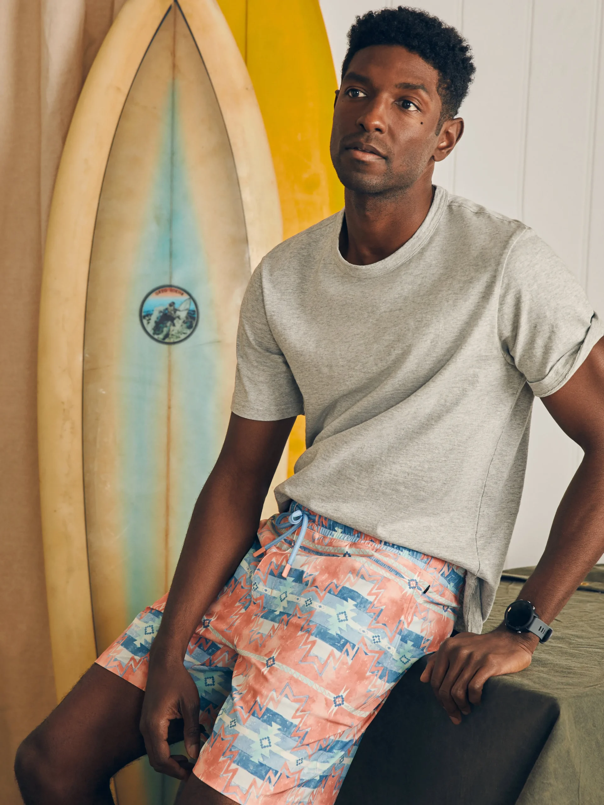 Doug Good Feather Shorelite Active Swim Short (7" Inseam) -*Faherty Brand Outlet