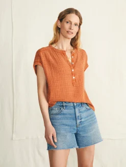 Dream Cotton Gauze Desmond Top -*Faherty Brand Outlet
