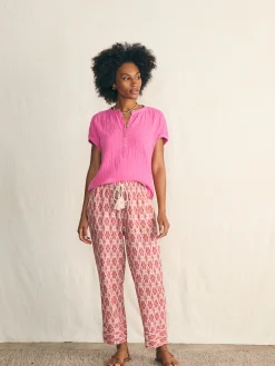 Dream Cotton Gauze Desmond Top -*Faherty Brand Hot