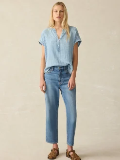 Dream Cotton Gauze Desmond Top -*Faherty Brand Online