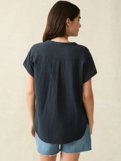 Dream Cotton Gauze Desmond Top -*Faherty Brand Online