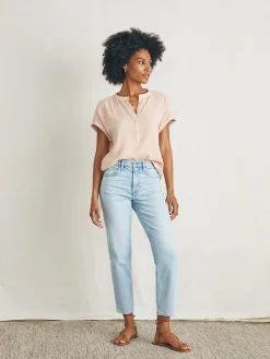 Dream Cotton Gauze Desmond Top -*Faherty Brand Sale