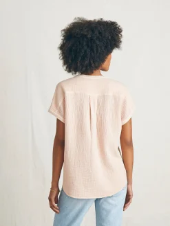 Dream Cotton Gauze Desmond Top -*Faherty Brand Sale