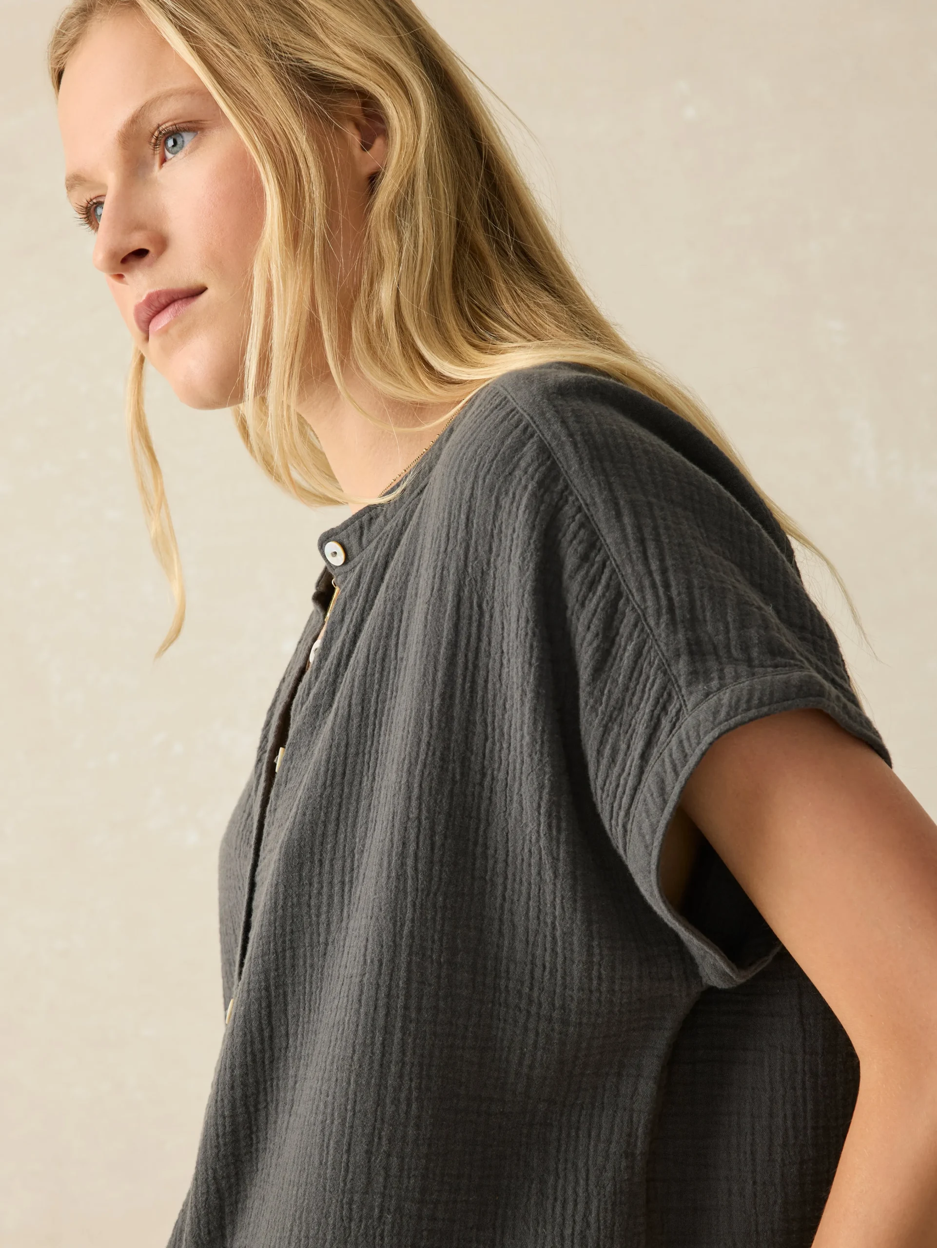 Dream Cotton Gauze Desmond Top -*Faherty Brand Outlet
