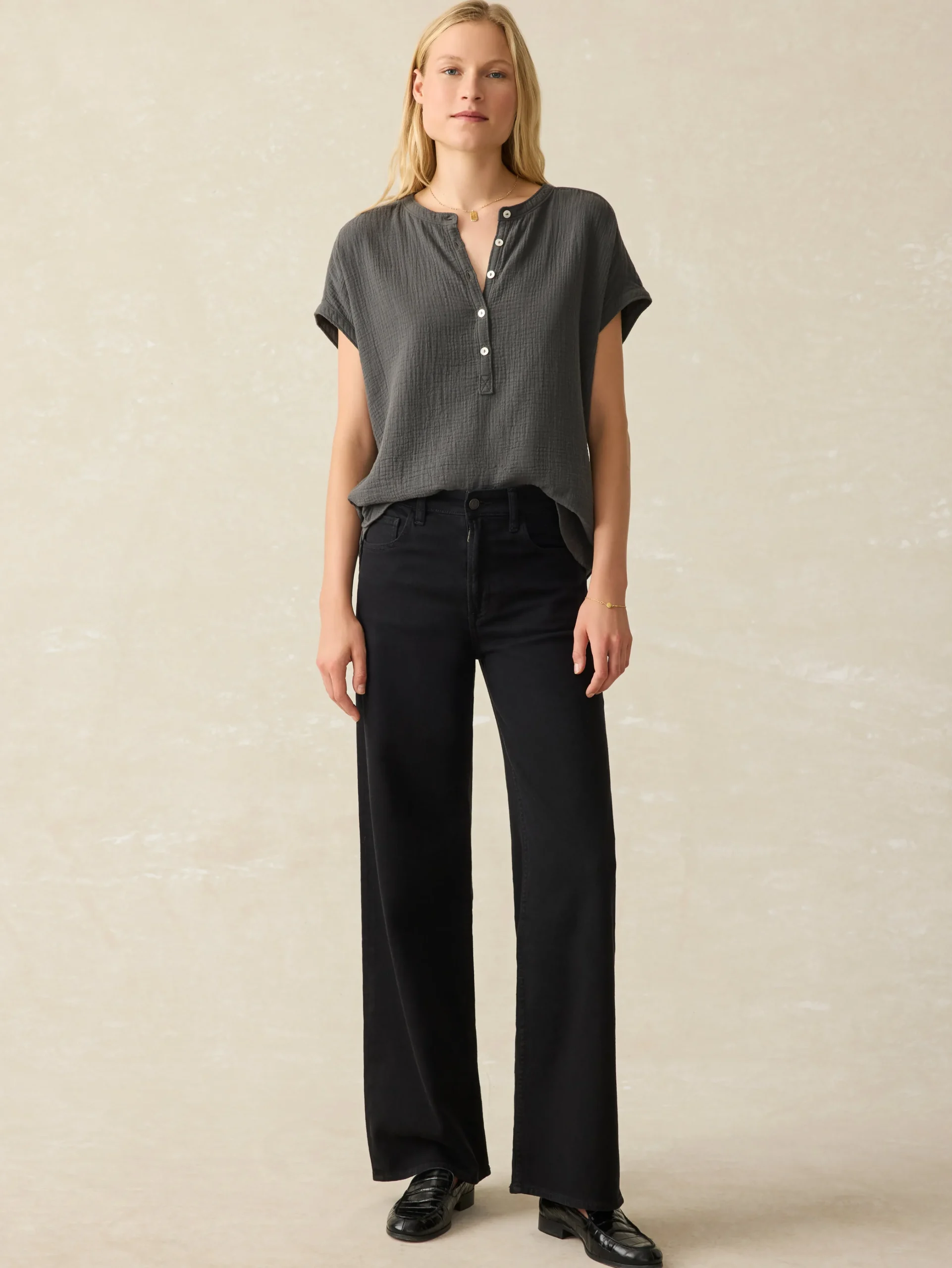 Dream Cotton Gauze Desmond Top -*Faherty Brand Outlet