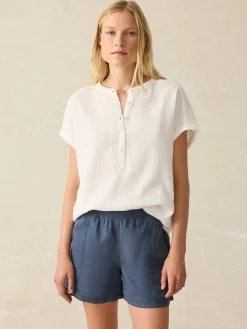 Dream Cotton Gauze Desmond Top -*Faherty Brand New