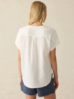 Dream Cotton Gauze Desmond Top -*Faherty Brand New