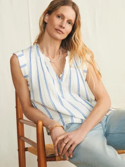 Dream Cotton Gauze Dylan Top -*Faherty Brand Discount