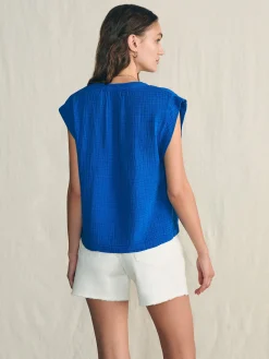Dream Cotton Gauze Dylan Top -*Faherty Brand