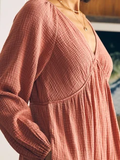 Dream Cotton Gauze Sirene Midi Dress -*Faherty Brand Clearance