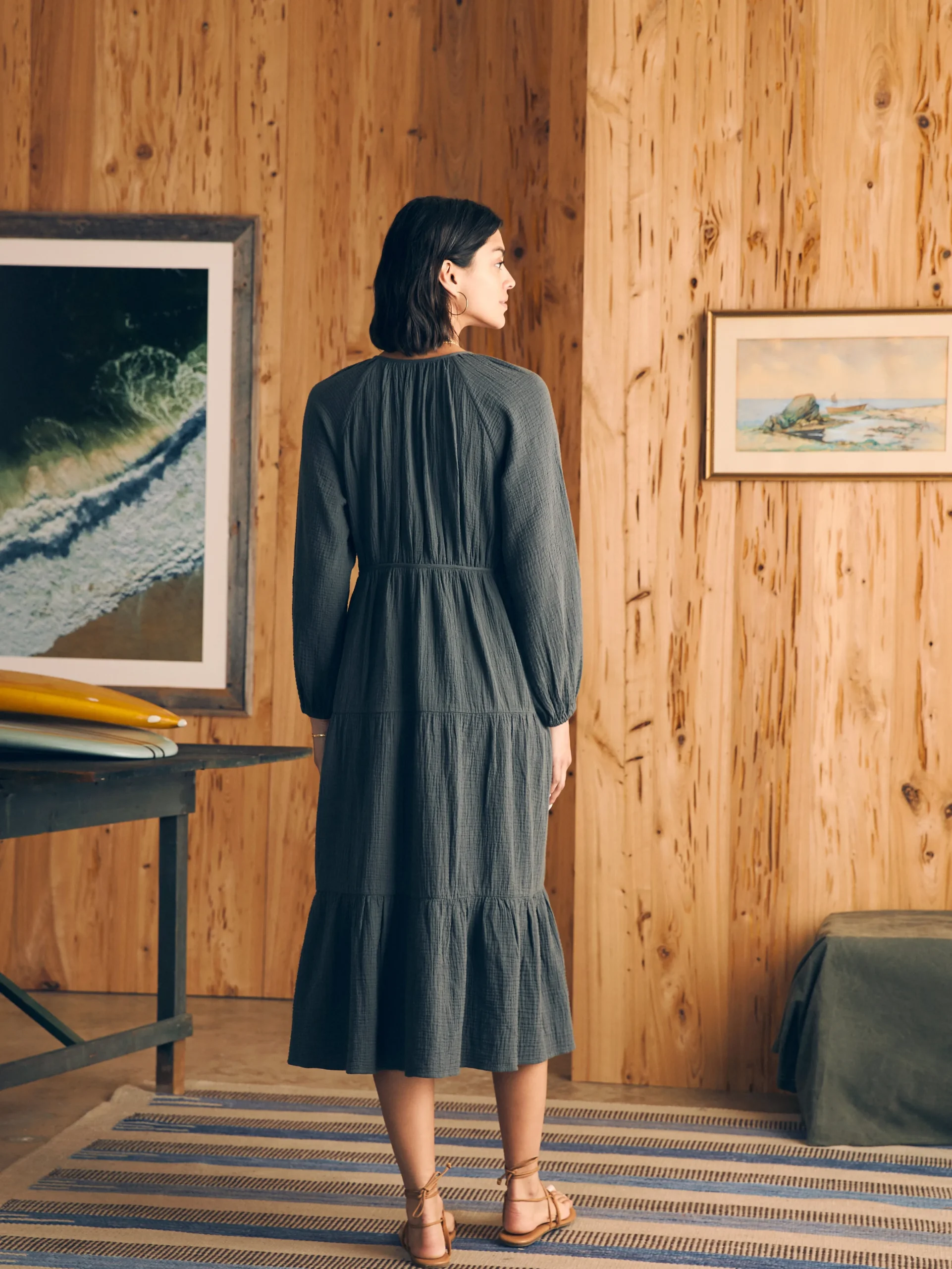 Dream Cotton Gauze Sirene Midi Dress -*Faherty Brand Sale