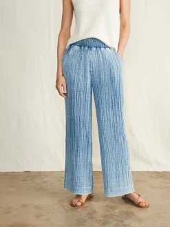 Dream Cotton Gauze Wide Leg Pant -*Faherty Brand Discount