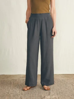 Dream Cotton Gauze Wide Leg Pant -*Faherty Brand Outlet