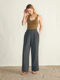 Dream Cotton Gauze Wide Leg Pant -*Faherty Brand Outlet