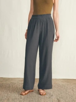 Dream Cotton Gauze Wide Leg Pant -*Faherty Brand Outlet