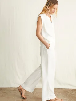 Dream Cotton Gauze Wide Leg Pant -*Faherty Brand Hot