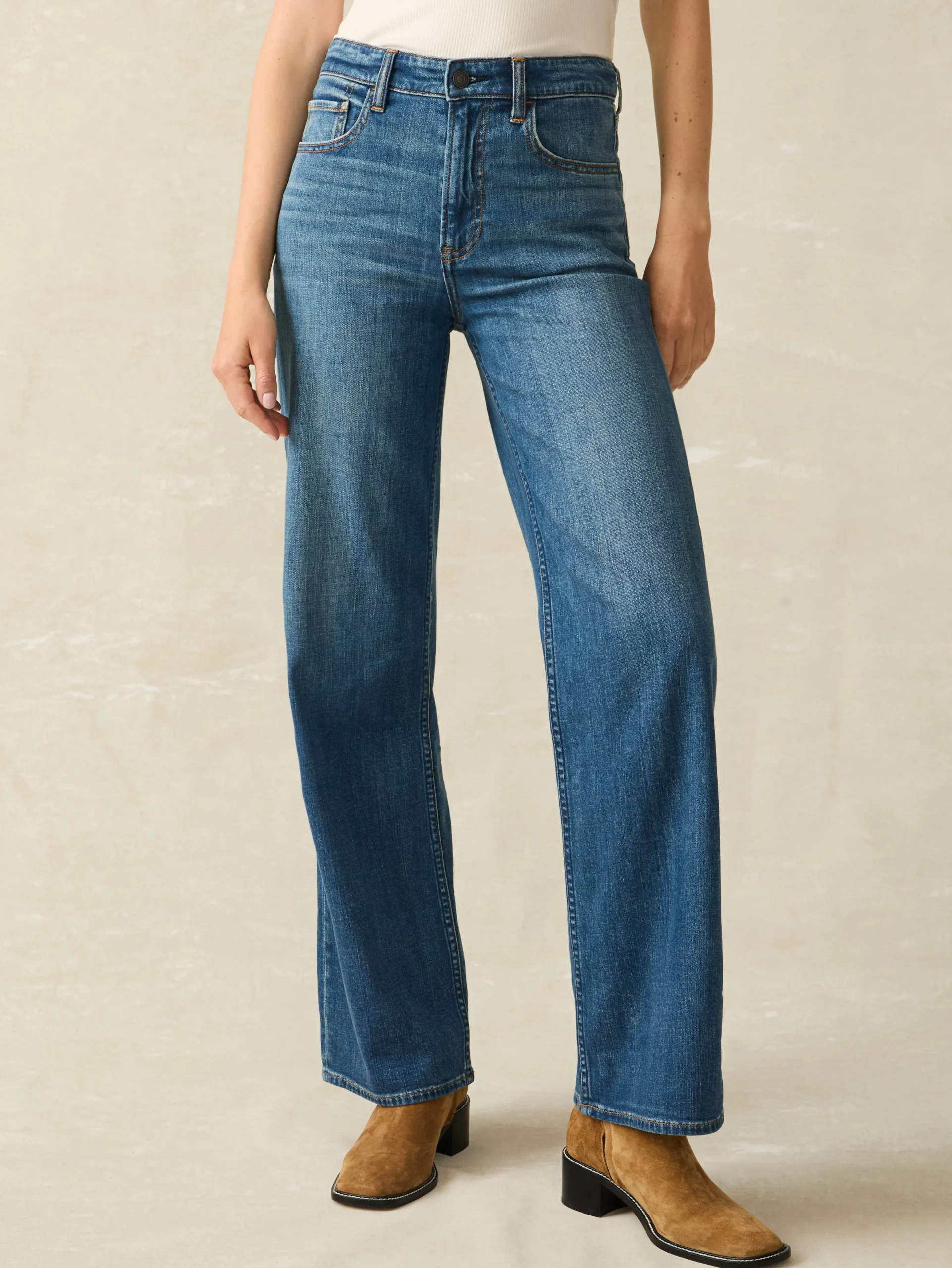 Dream Jean Wide Leg -*Faherty Brand Hot