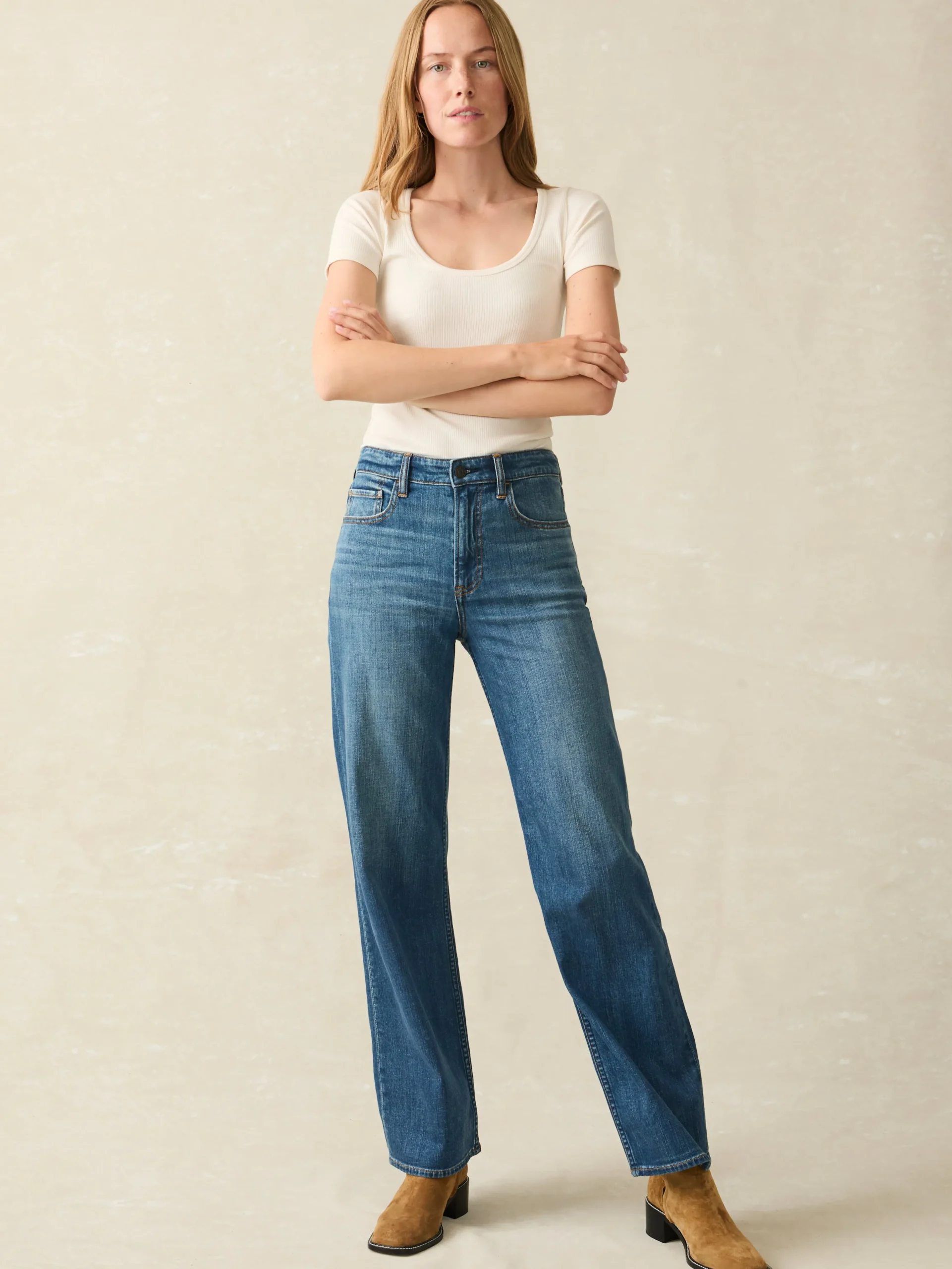 Dream Jean Wide Leg -*Faherty Brand Hot