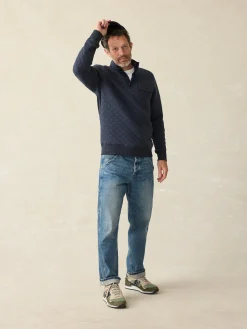 Epic Quilted Fleece Pullover -*Faherty Brand New