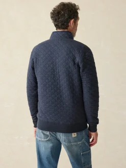 Epic Quilted Fleece Pullover -*Faherty Brand New