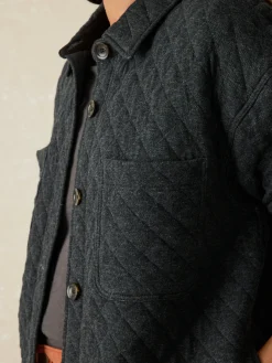 Epic Quilted Fleece Shirt Jacket -*Faherty Brand New