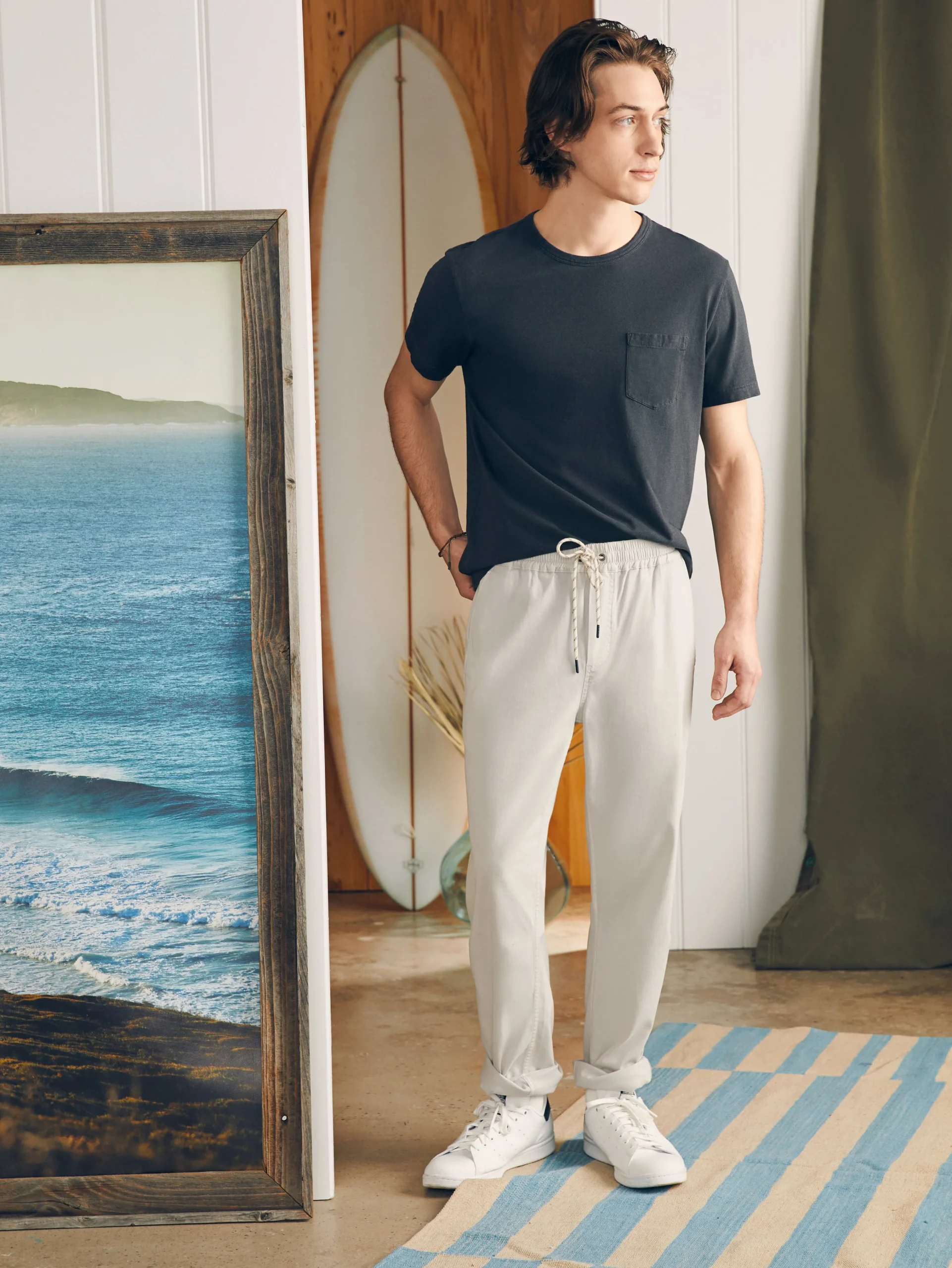 Essential Drawstring Pant -*Faherty Brand Discount