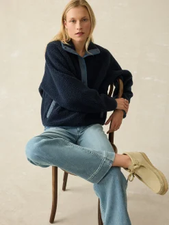 Fireside Fleece Popover -*Faherty Brand Outlet