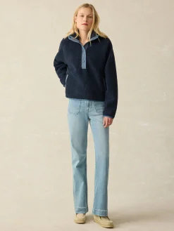 Fireside Fleece Popover -*Faherty Brand Outlet