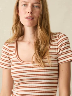 Freestyle Rib Knit Tee -*Faherty Brand Best